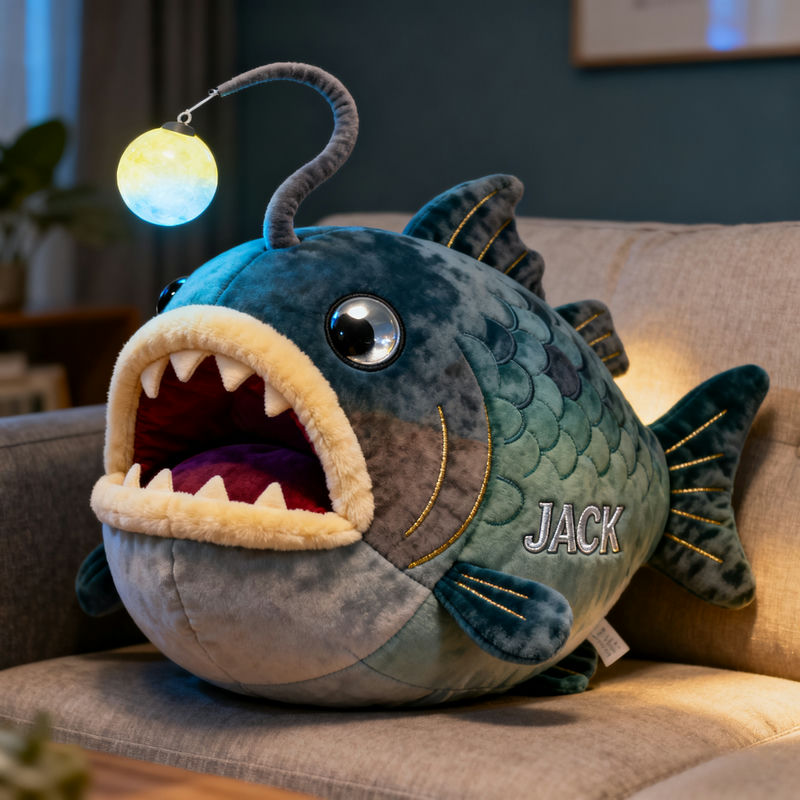 Personalized Monkfish Shape Pillow Mothers Day Gift Ideas For Wife - Tradiviet