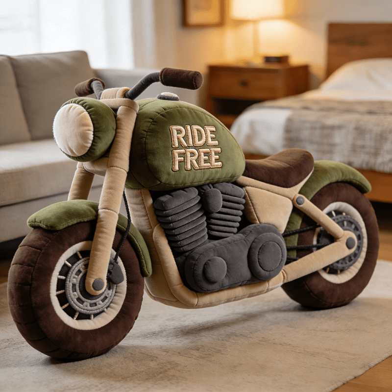 Personalized Motorcycle Shape Pillow Retirement Gift Ideas For Men - Tradiviet