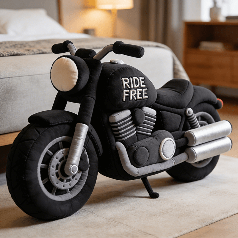 Personalized Motorcycle Shape Pillow Retirement Gift Ideas For Men - Tradiviet