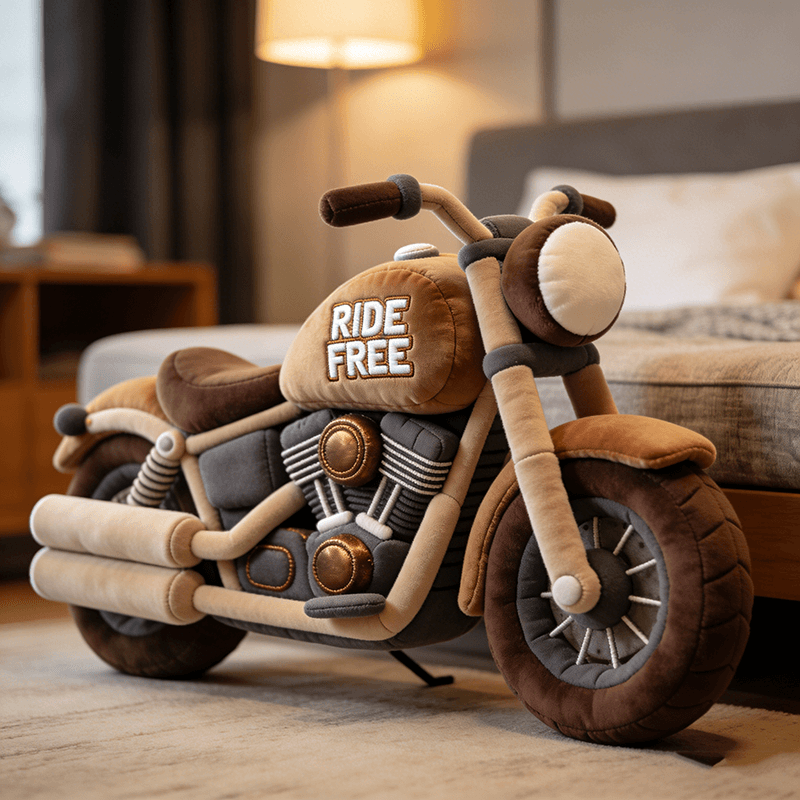 Personalized Motorcycle Shape Pillow Unique Birthday Presents For Dad - Tradiviet