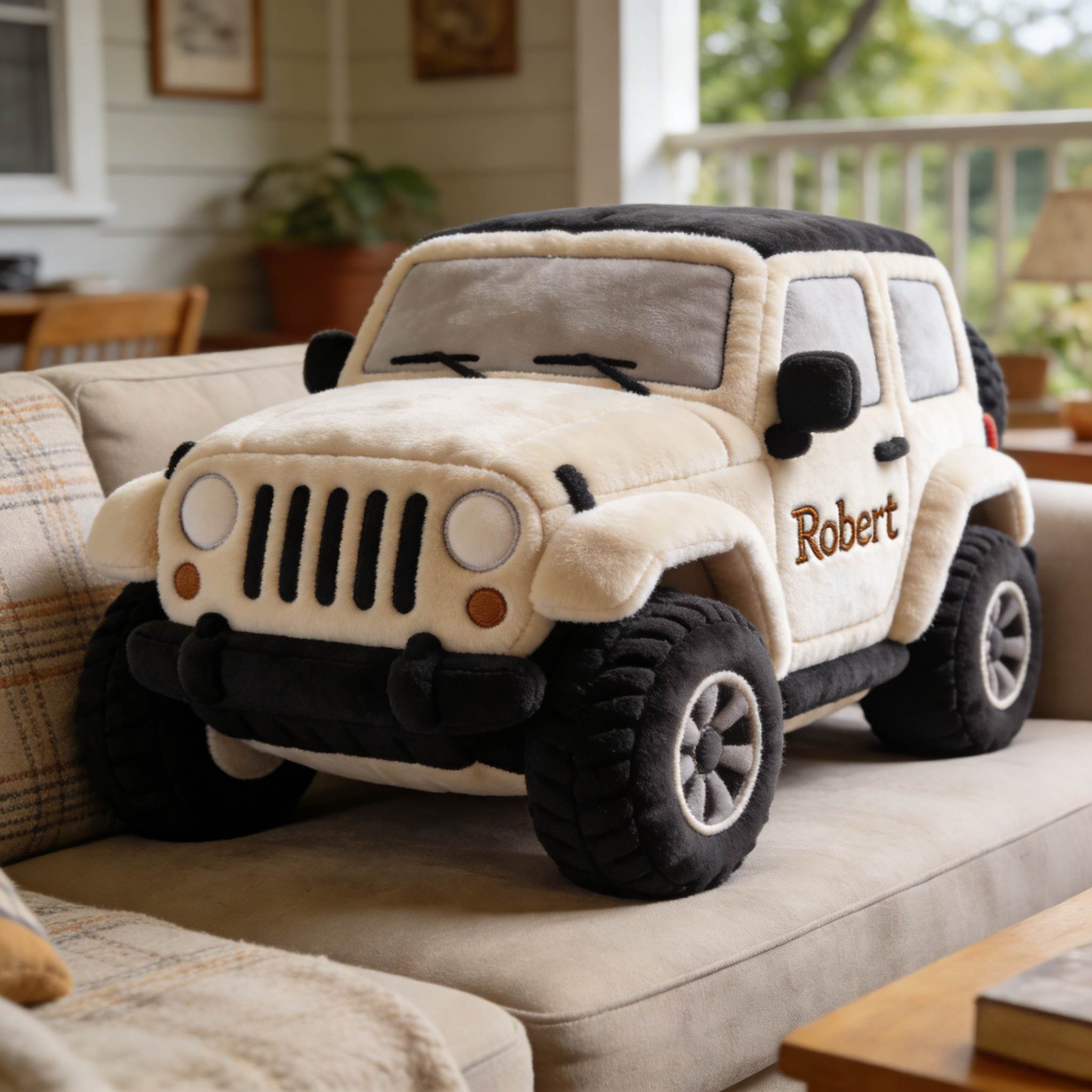 Personalized Off Road Vehicle Shaped Pillow Stuffed Sport Plush Gift for Him - Tradiviet