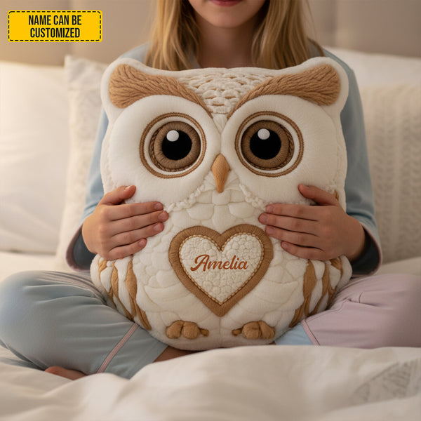 Personalized Owl Shaped Owl Lover Plush Mothers Day Gifts For Grandma - Tradiviet