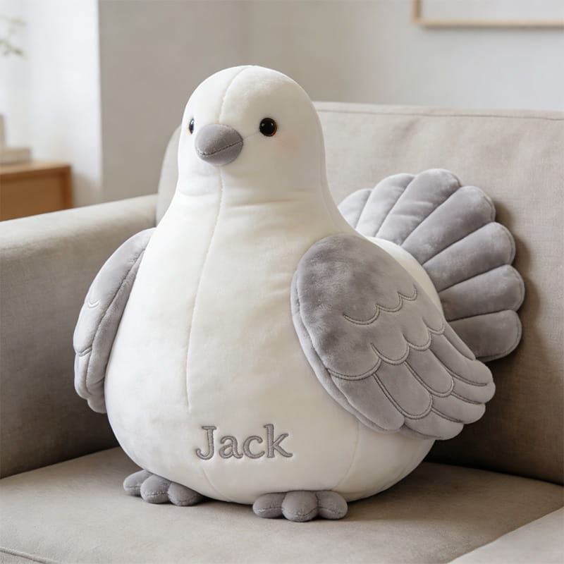 Personalized pigeon-themed throw Personalized Pigeon Shaped Pillow Fathers Day Presents From Daughterpillow 1 - Tradiviet