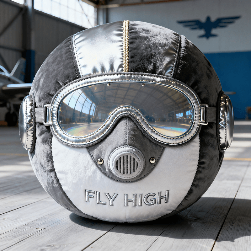 Personalized Pilot Helmet Spherical Shape Pillow Best Gift for Husband - Tradiviet