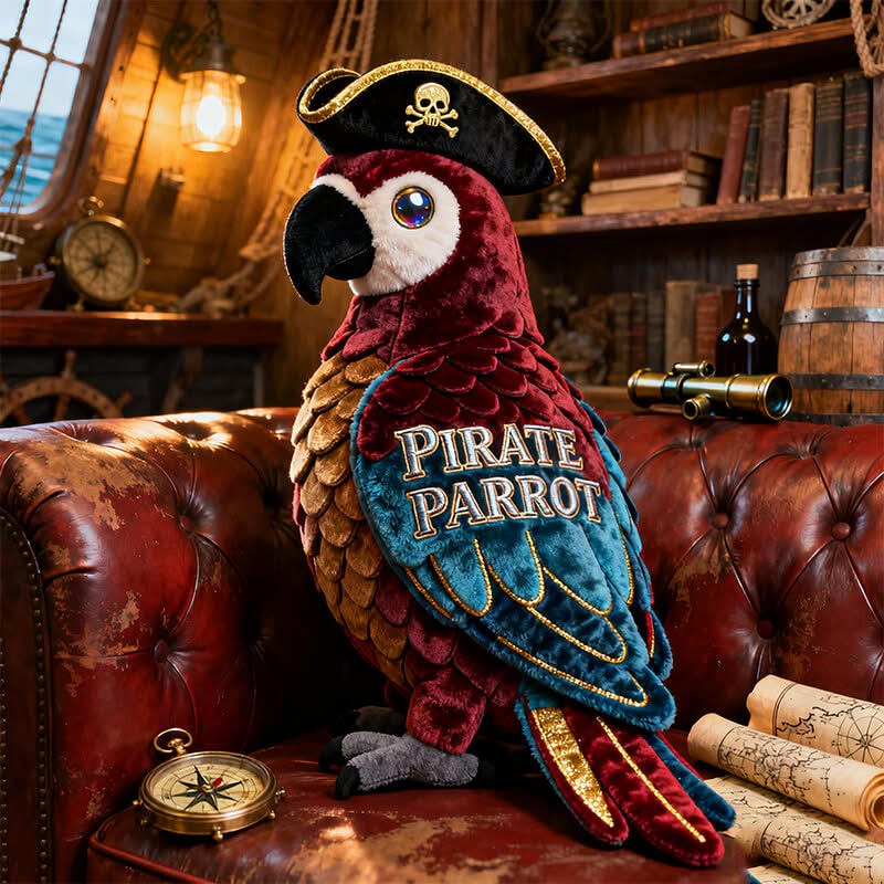 Personalized Pirate Parrot Shaped Pillow Good Gifts For Brothers - Tradiviet