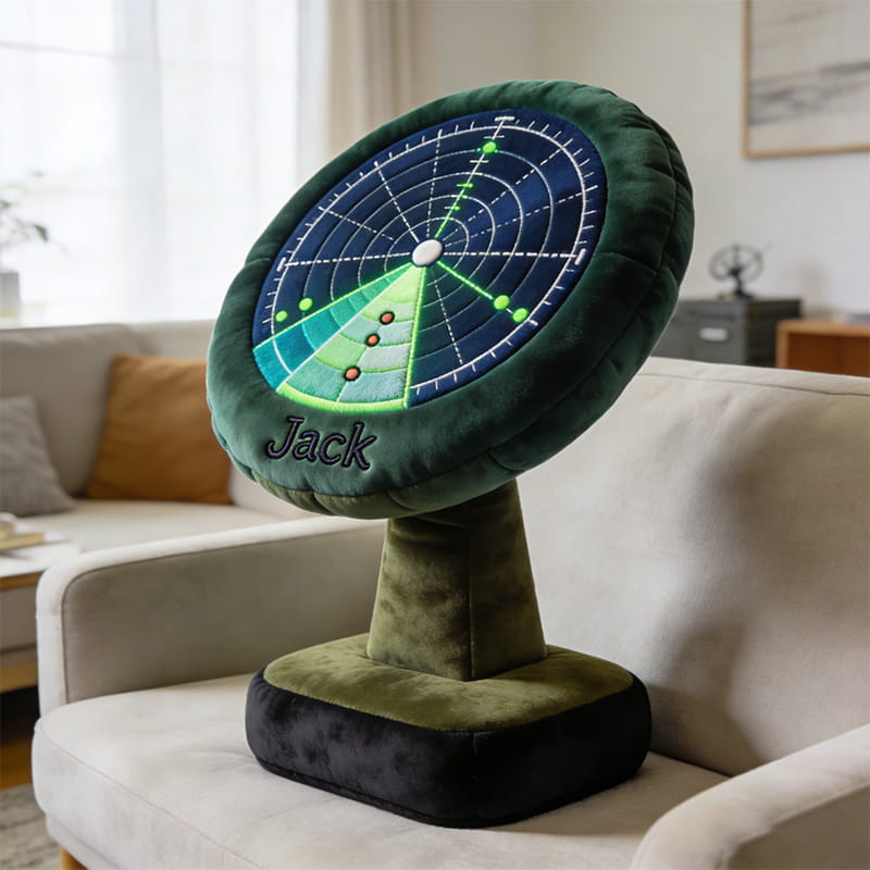 Personalized Radar Shaped Pillow Unique Fathers Day Gifts For Husband - Tradiviet