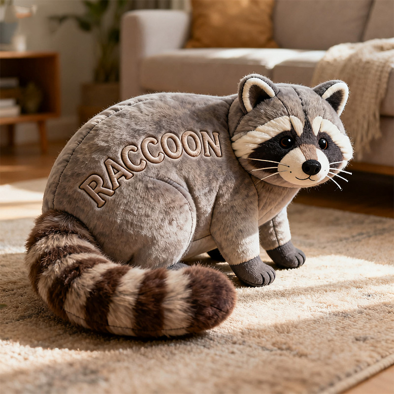 Personalized Realistic Raccoon Shaped Pillow Birthday Gifts For Husband - Tradiviet