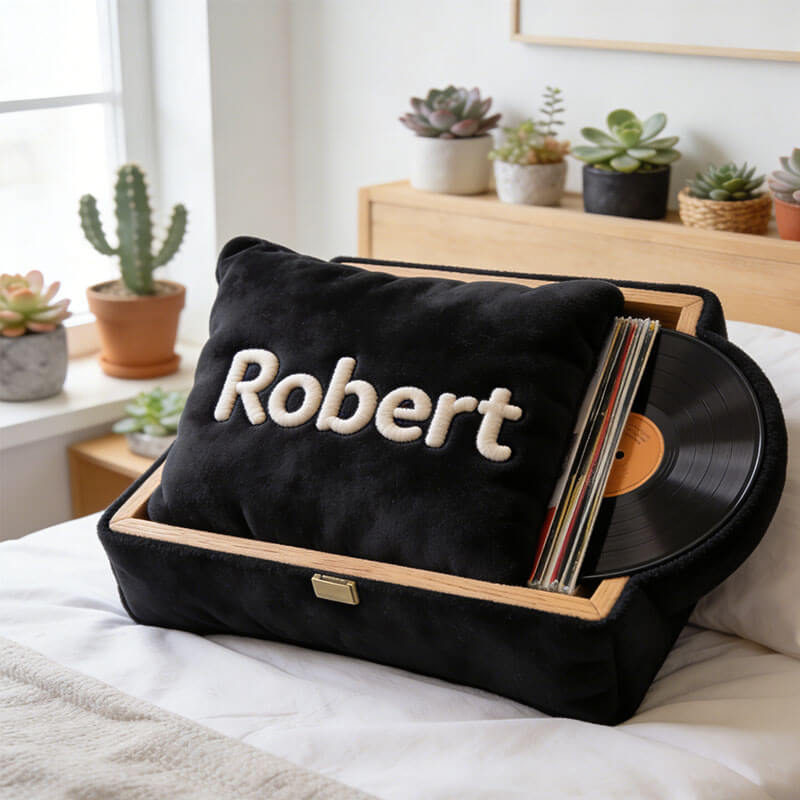 Personalized Record Box Shape Pillow Rom Decor Gift Ideas For Daughters - Tradiviet