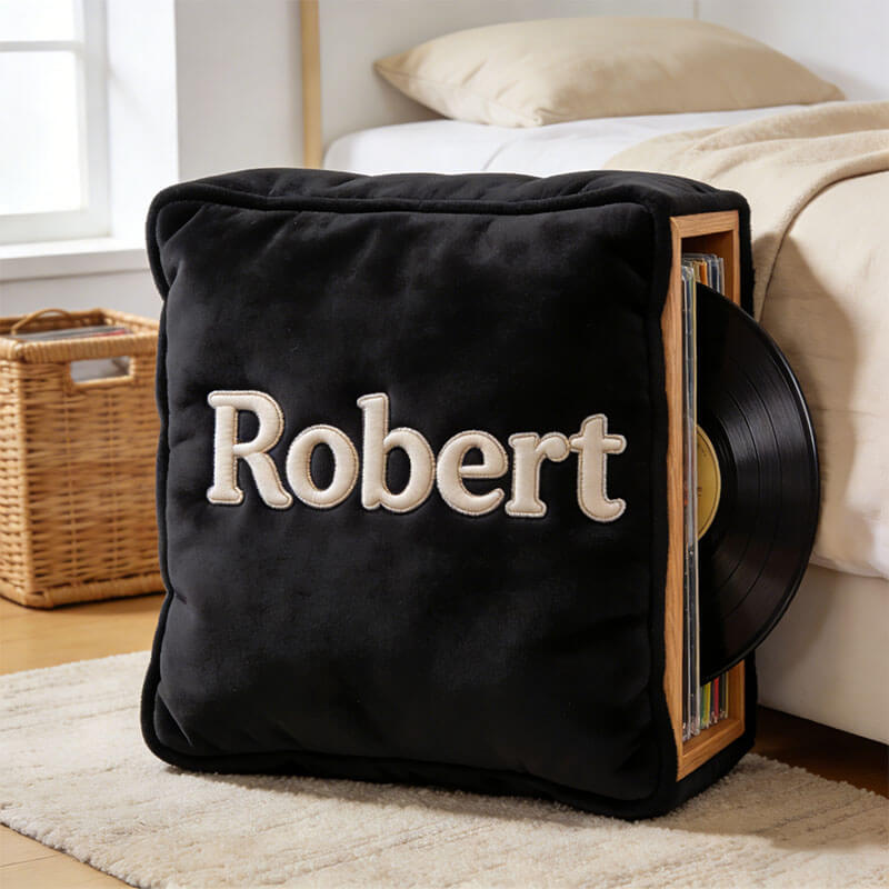 Personalized Record Box Shape Pillow Rom Decor Gift Ideas For Moms - Tradiviet