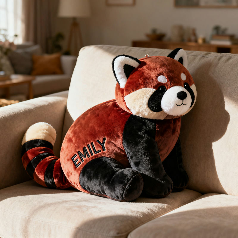 Personalized Red Panda Shaped Pillow Best Gift For Mothers On MotherS Day - Tradiviet