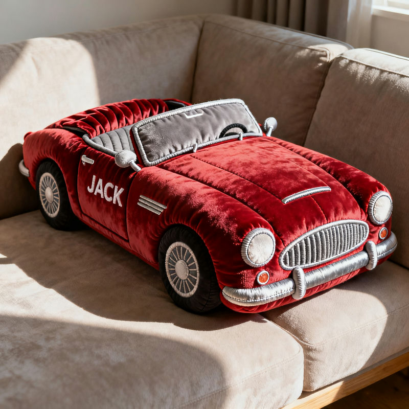 Personalized Retro Convertible Shaped Pillow Birthday Gift Ideas For Son - Tradiviet