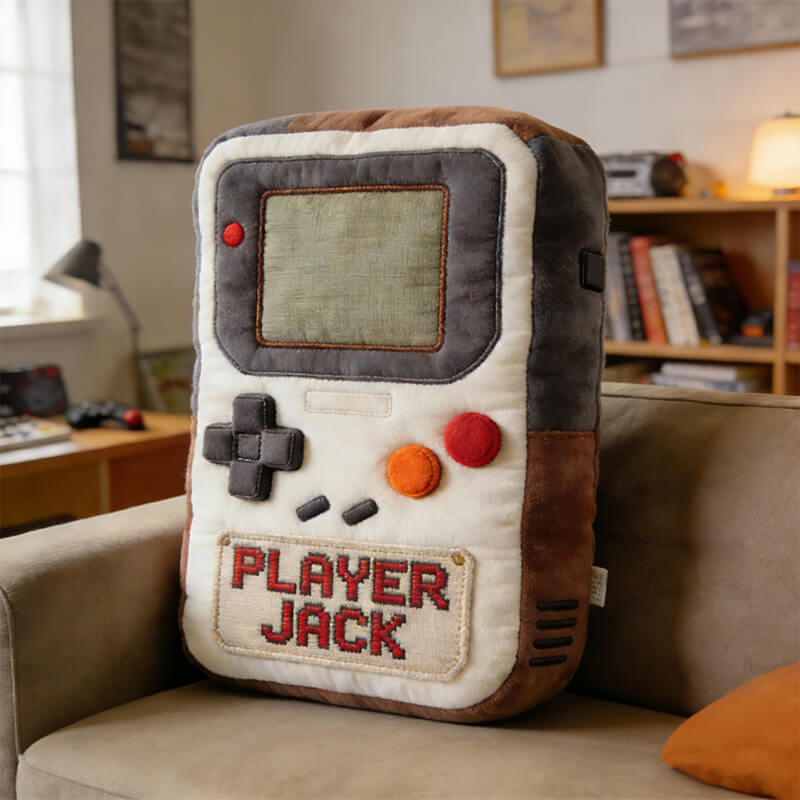 Personalized Retro Game Console Shaped Pillow Good Gifts For Brothers - Tradiviet