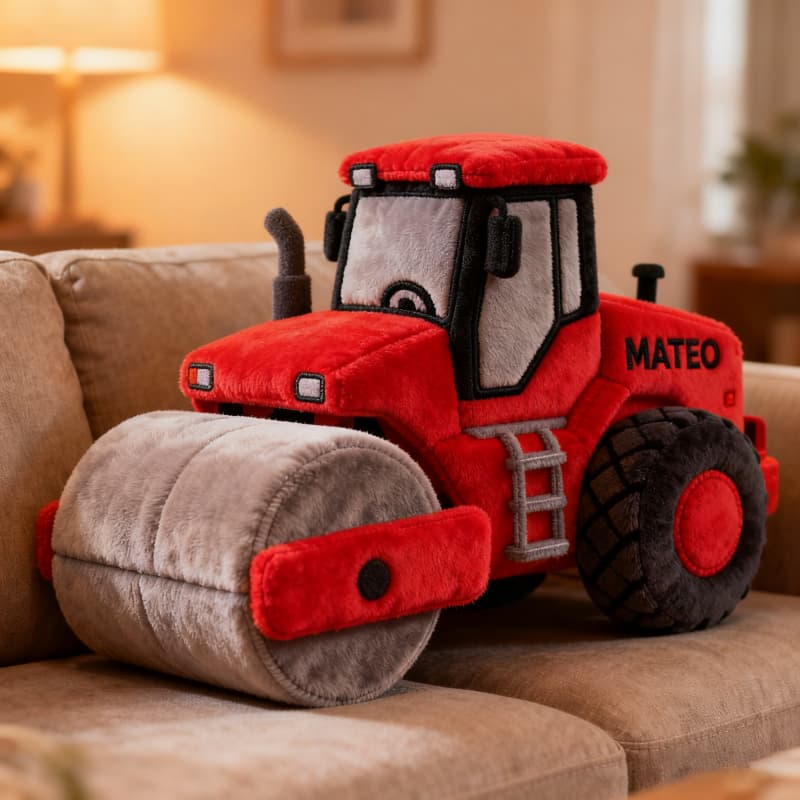 Personalized Road Roller Shaped Pillow Fathers Day Special Gifts For Dad - Tradiviet