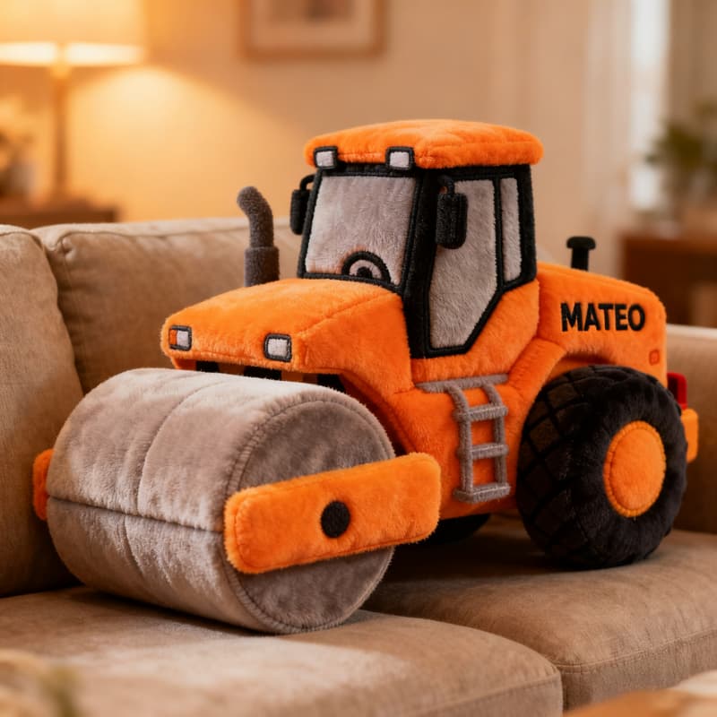 Personalized Road Roller Shaped Pillow Fathers Day Special Gifts For Dad - Tradiviet