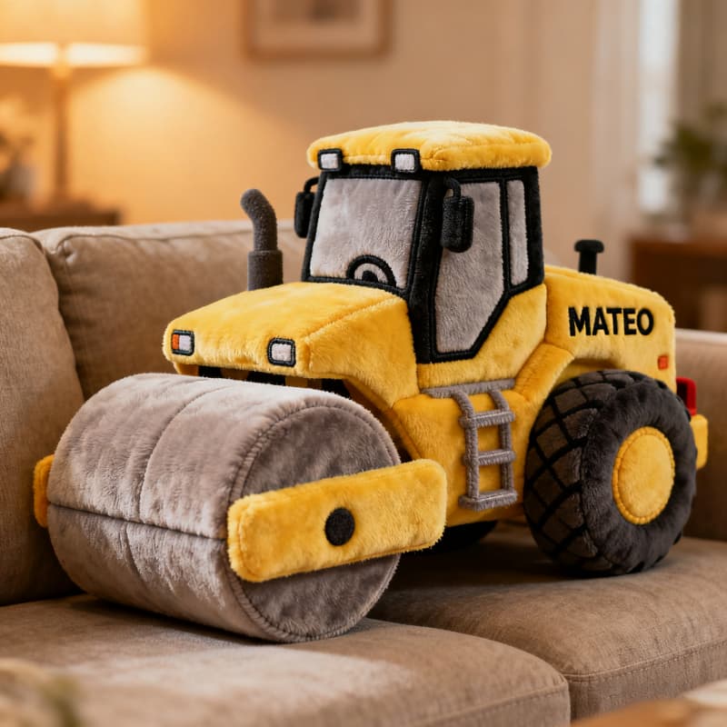 Personalized Road Roller Shaped Pillow Fathers Day Special Gifts For Dad - Tradiviet