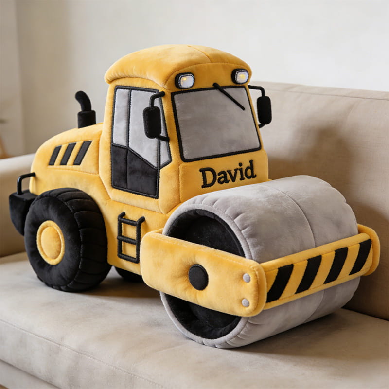Personalized Road Roller Shaped Pillow Presents For Brothers In Law - Tradiviet