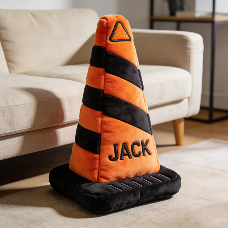 Personalized Roadblock Shaped Pillow Birthday Gift Ideas For Husband - Tradiviet