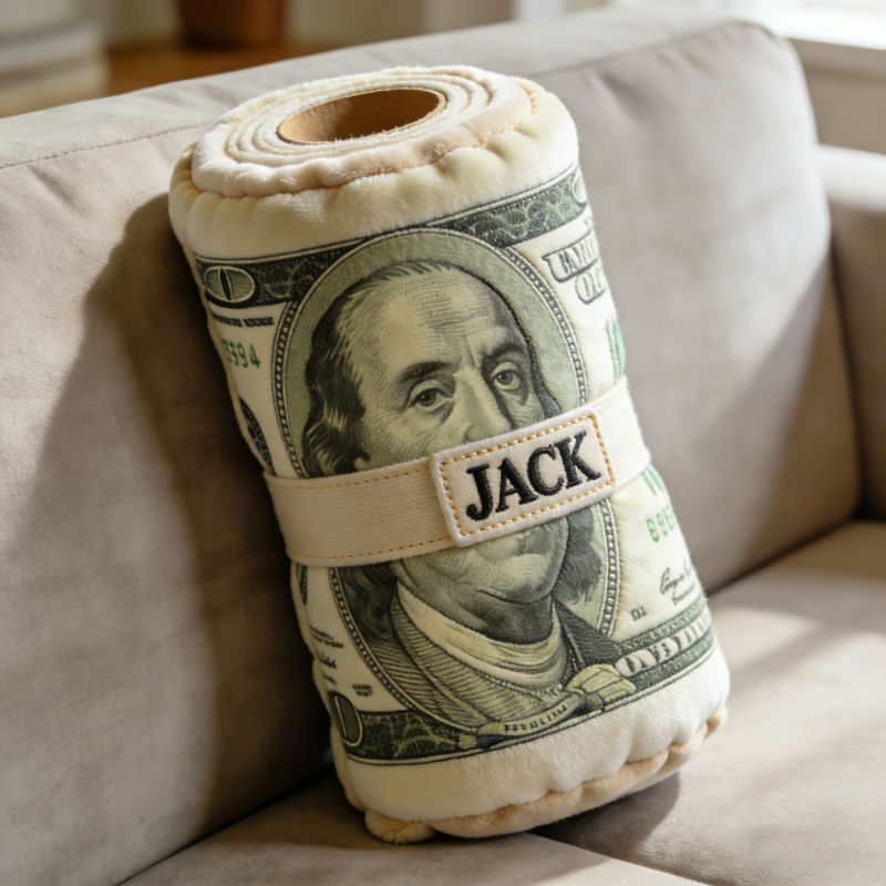 Personalized Roll Of US Dollar Shaped Pillow Great Mothers Day Gifts For Mom - Tradiviet