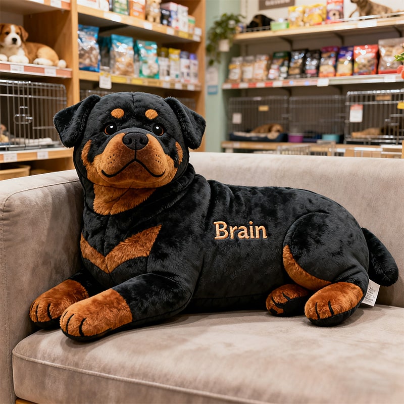 Personalized Rottweiler Shaped Pillow Mothers Day Presents For Grandma - Tradiviet