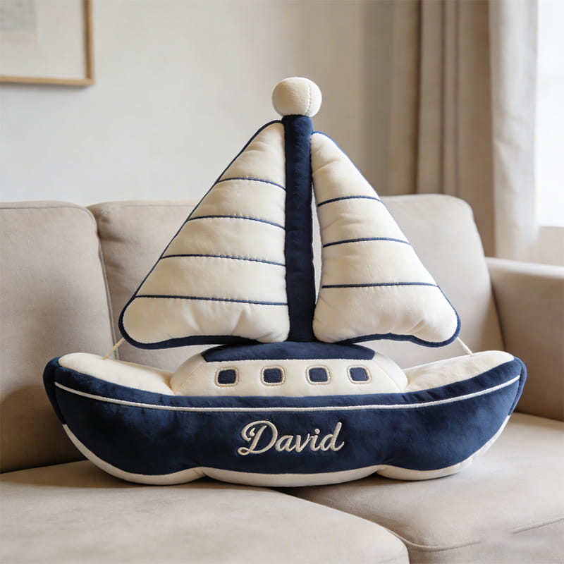 Personalized Sailboat Shaped Pillow Bonus Mom Gifts Mothers Day Ideas - Tradiviet