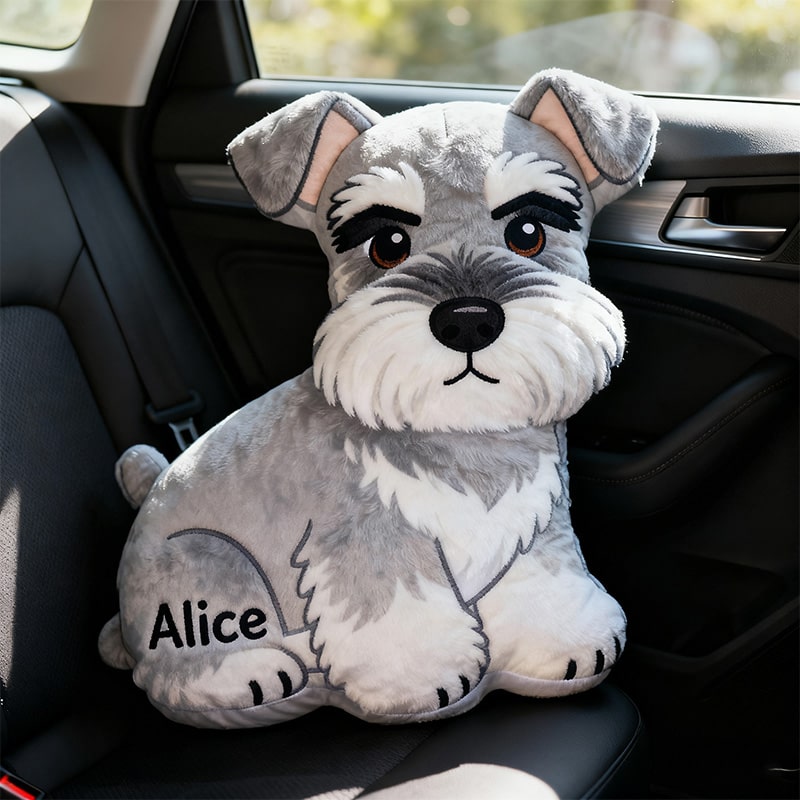 Personalized Schnauzer Shaped Pillow Mothers Day Presents For Grandma - Tradiviet