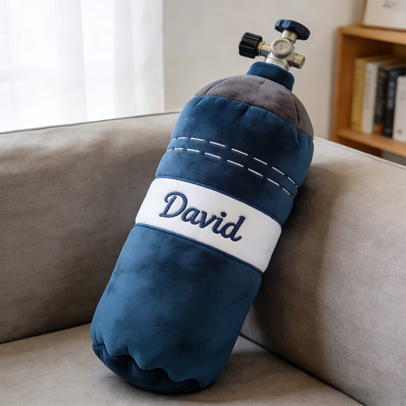 Personalized Scuba Tank Pillow Diving Lover Home Decor Gift For Diver - Tradiviet