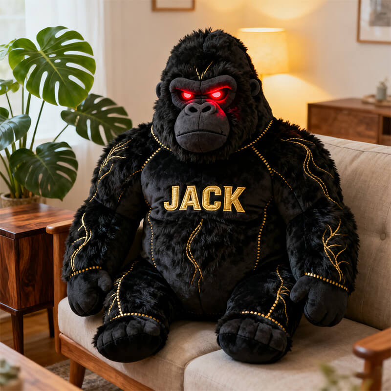 Personalized Shadow King Kong Alien Shaped Pillow Birthday Gift For Him - Tradiviet