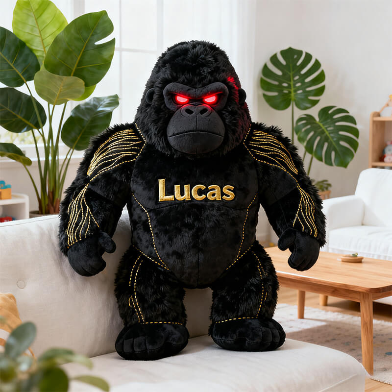 Personalized Shadow King Kong Alien Shaped Pillow Birthday Gift For Son - Tradiviet