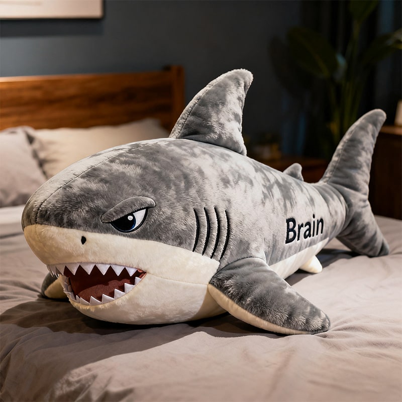 Personalized Shark Shaped Pillow Thoughtful Gift Ideas For Boy - Tradiviet