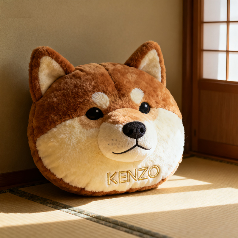Personalized Shiba Inu Big Head Shaped Pillow Birthday Gift Ideas For Brother - Tradiviet