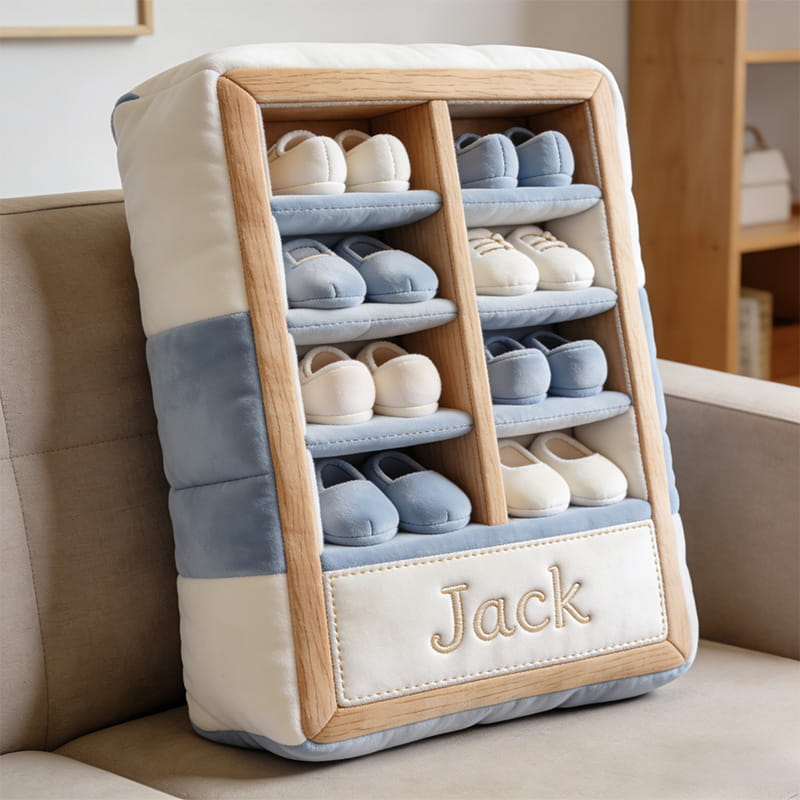 Personalized Shoe Cabinet Shaped Pillow Best Gift Ideas For New Moms - Tradiviet