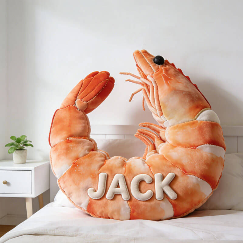 Personalized Shrimp Shaped Pillow Best Mothers Day Gifts For First Time Mom - Tradiviet