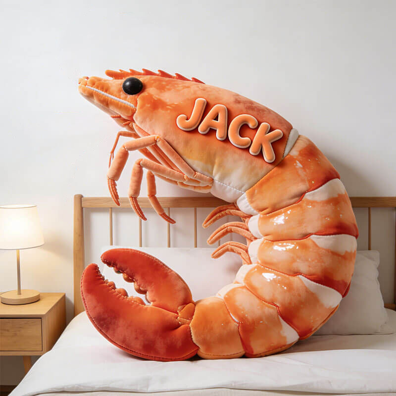 Personalized Shrimp Shaped Pillow Mothers Day Presents For Grandma - Tradiviet