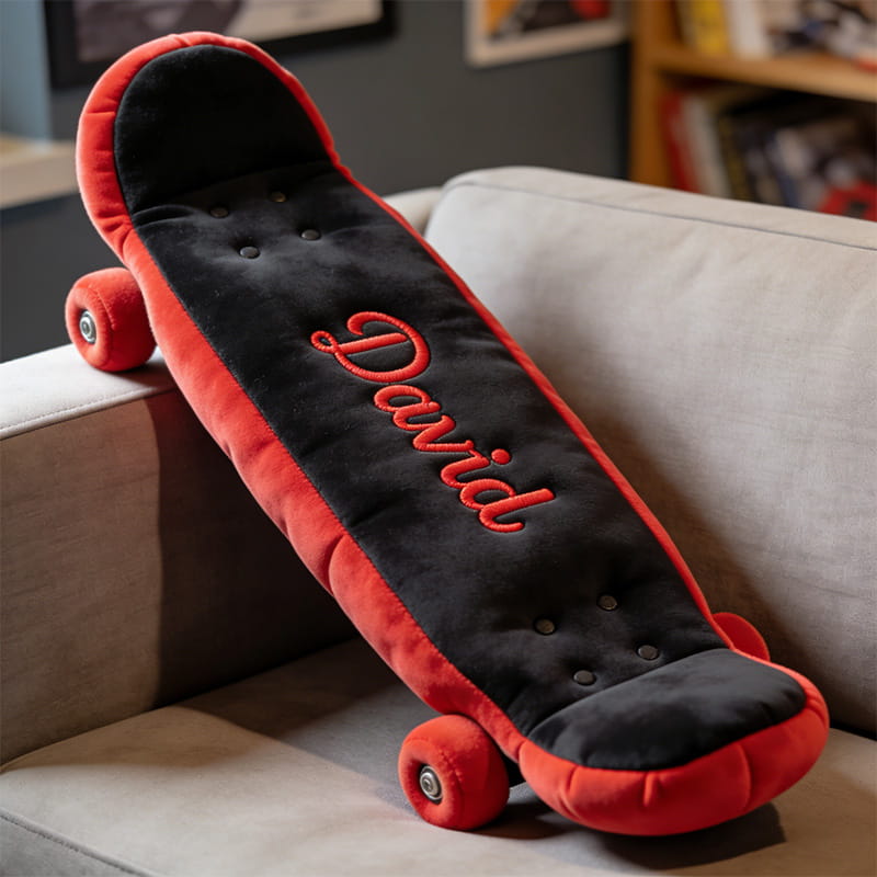 Personalized Skateboard Shaped Pillow Gift Ideas For Your Brother - Tradiviet