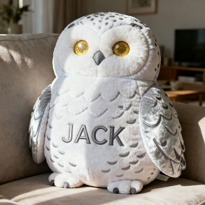 Personalized Snowy Owl Shaped Pillow Gift Ideas For Sister In Law - Tradiviet