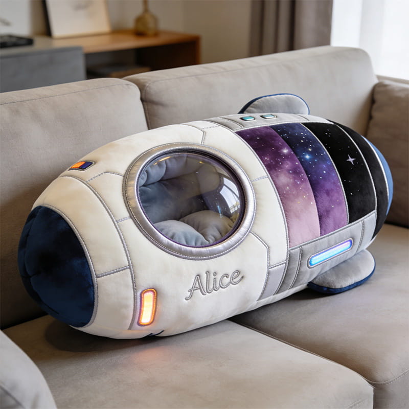 Personalized Space Capsule Shaped Pillow Birthday Gift Ideas For Brother - Tradiviet