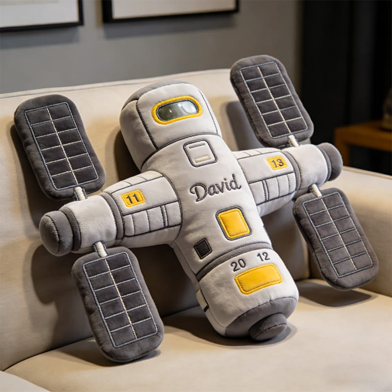 Personalized Space Station Shaped Pillow Birthday Gift Ideas For Brother - Tradiviet