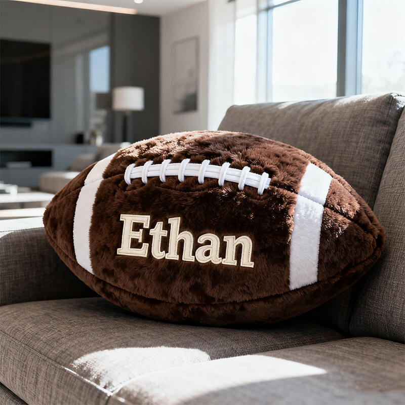 Personalized Sports Ball Shaped Pillow Basketball Lover Gifts For Him - Tradiviet