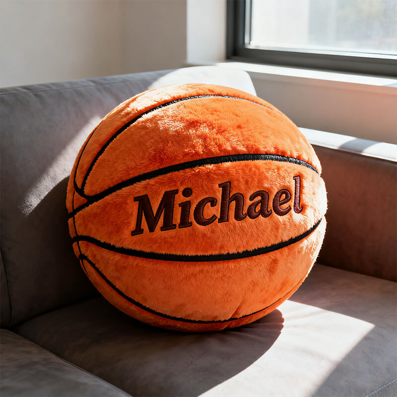Personalized Sports Ball Shaped Pillow Birthday Gift Ideas For Brother - Tradiviet