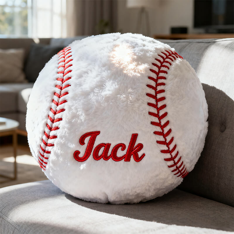 Personalized Sports Ball Shaped Pillow Meaningful Gifts For Dad Birthday - Tradiviet