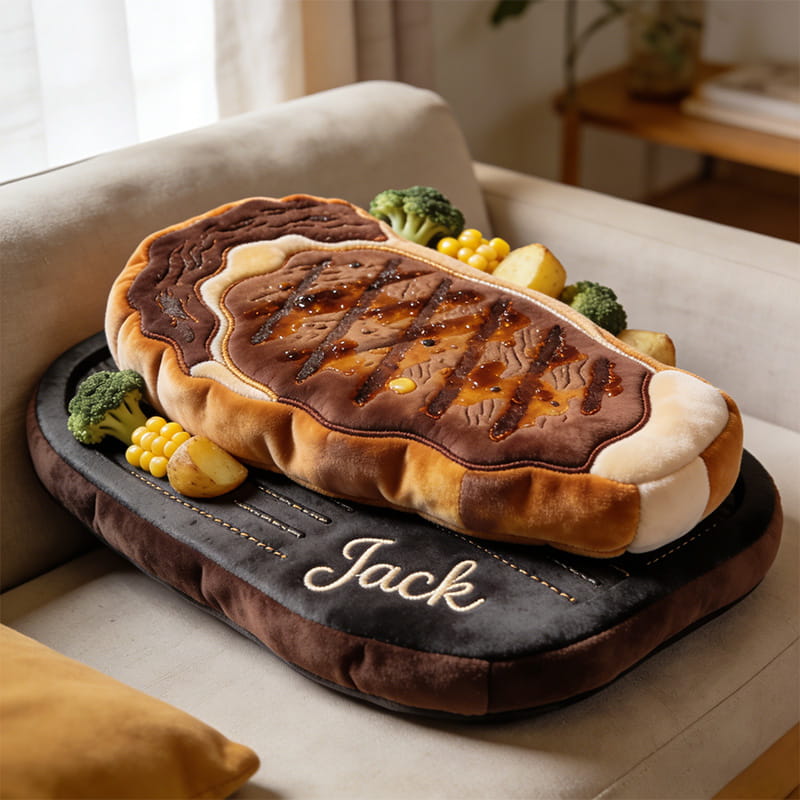 Personalized Steak Shaped Pillow Mothers Day Presents For Grandma - Tradiviet