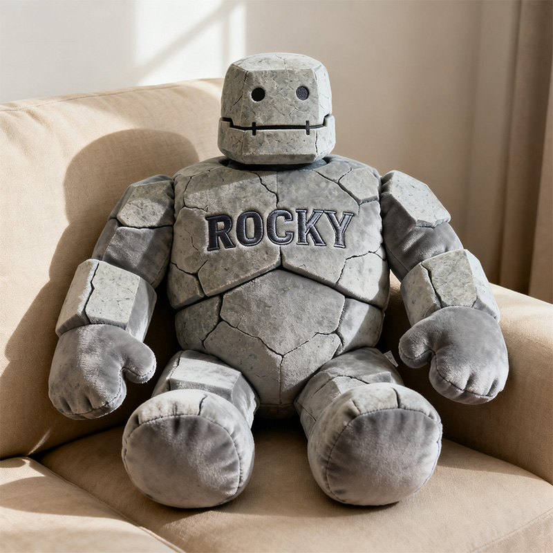 Personalized Stone Golem Shaped Pillow Birthday Gift Ideas For Brother - Tradiviet