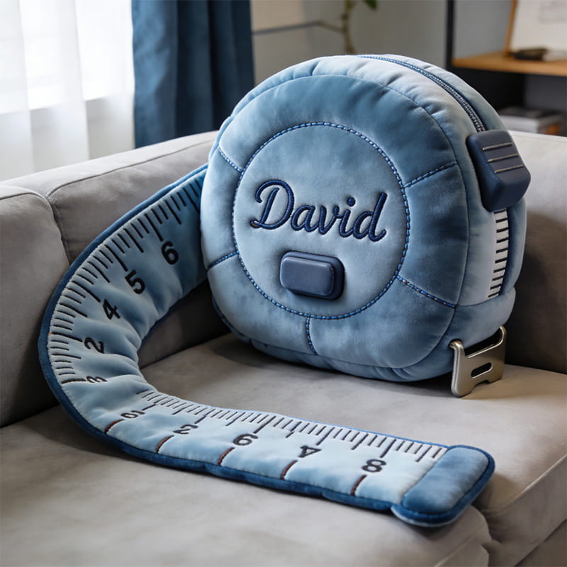 Personalized Tape Measure Shaped Pillow Awesome Mothers Day Gifts - Tradiviet