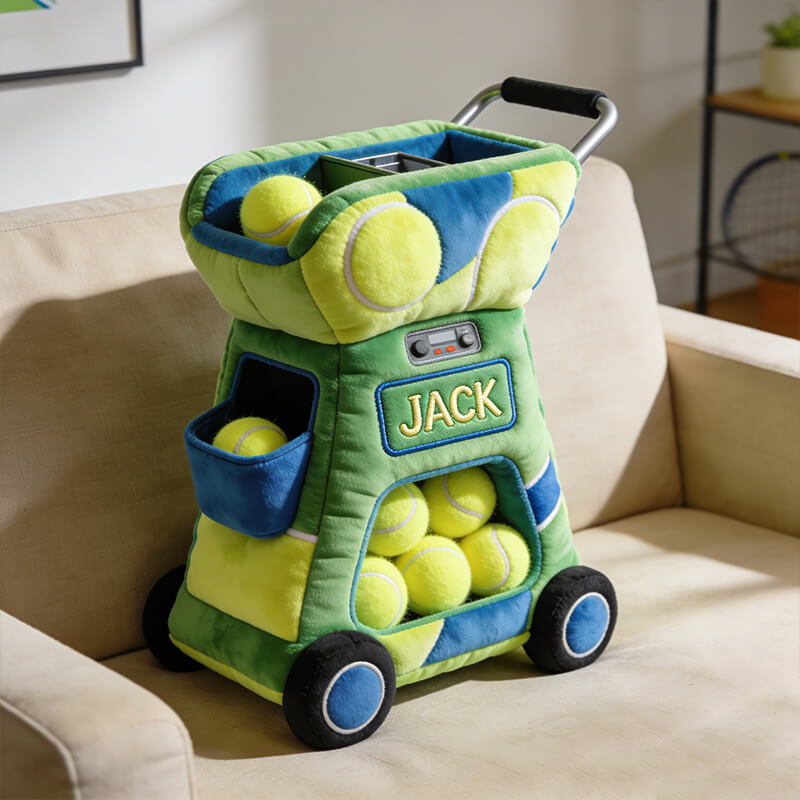 Personalized Tennis Training Ball Machine Shaped Pillow Gift For Brother - Tradiviet