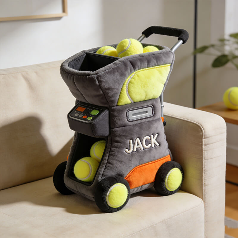 Personalized Tennis Training Ball Machine Shaped Pillow Presents For Sister - Tradiviet