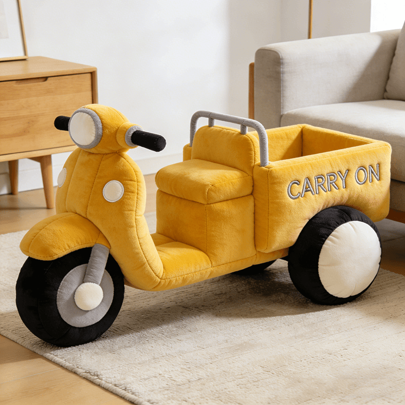 Personalized Three Wheeled Cargo Vehicle Shaped Pillow Good Gifts For Brothers - Tradiviet