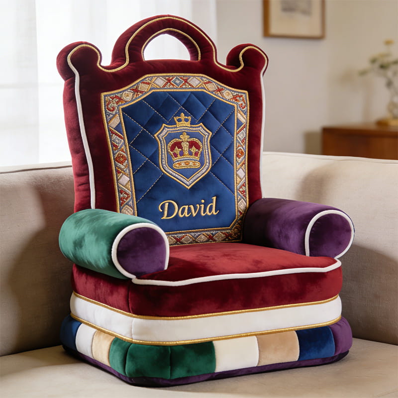 Personalized Throne Shaped Pillow Birthday Gift Ideas For Husband - Tradiviet