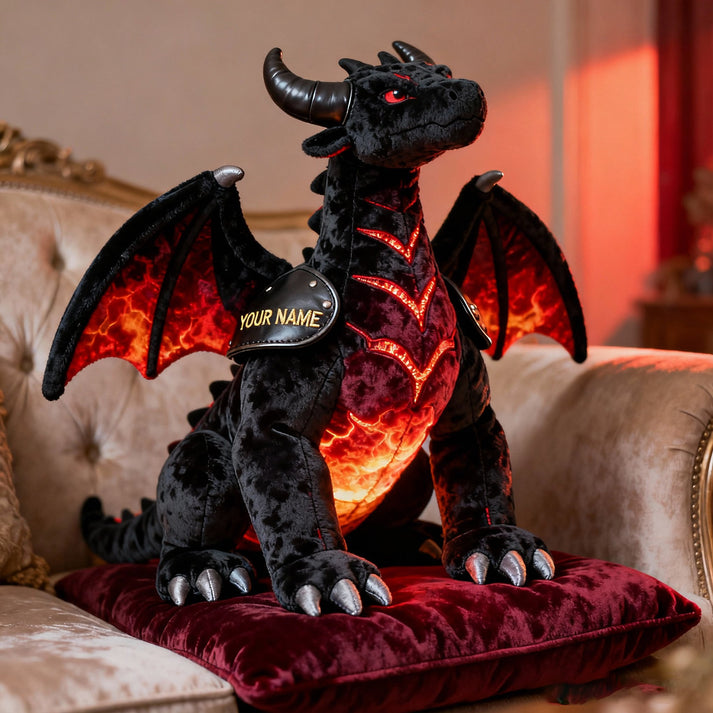 Personalized Thunderflame Winged Dragon Shape Pillow Gift Ideas For Brother - Tradiviet