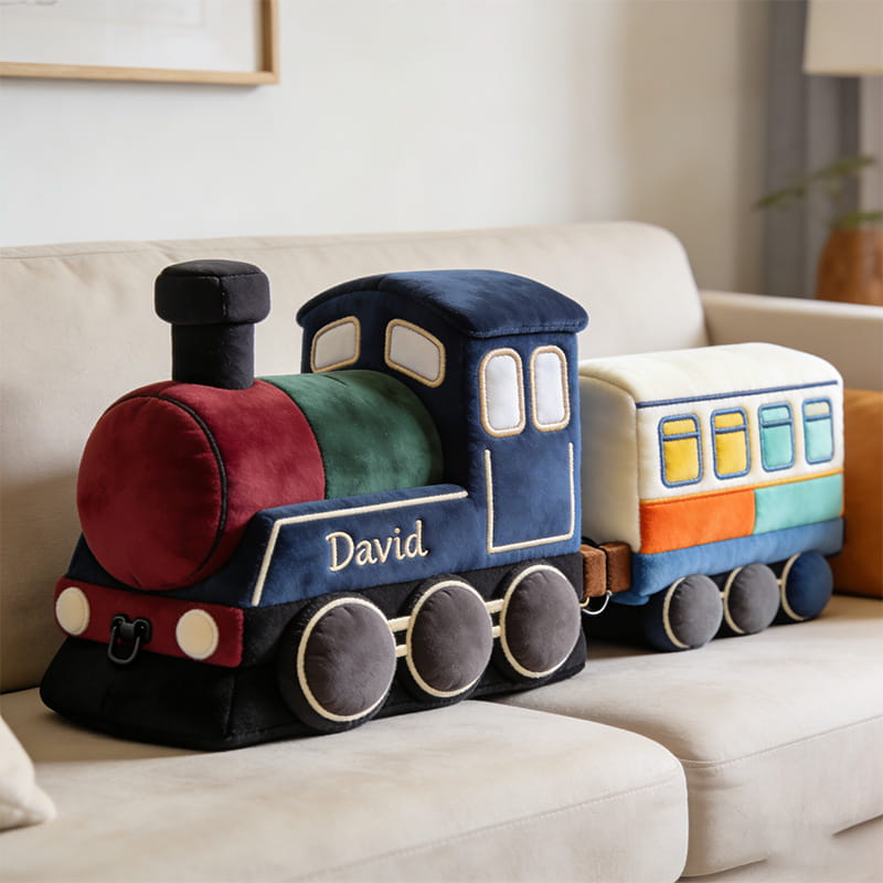 Personalized Train Shaped Pillow Bonus Mom Gifts Mothers Day Ideas - Tradiviet