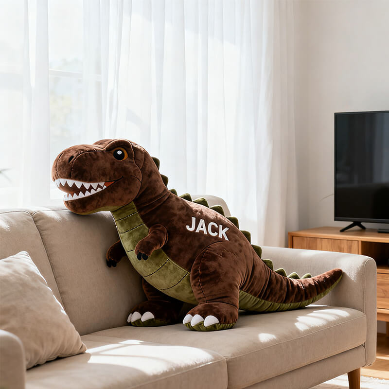 Personalized Tyrannosaurus Rex Alien Shaped Pillow Best Presents For Son - Tradiviet